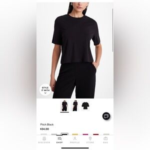 NWT Crew Neck Short Sleeve Cropped
Boyfriend Tee size M